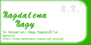 magdalena nagy business card